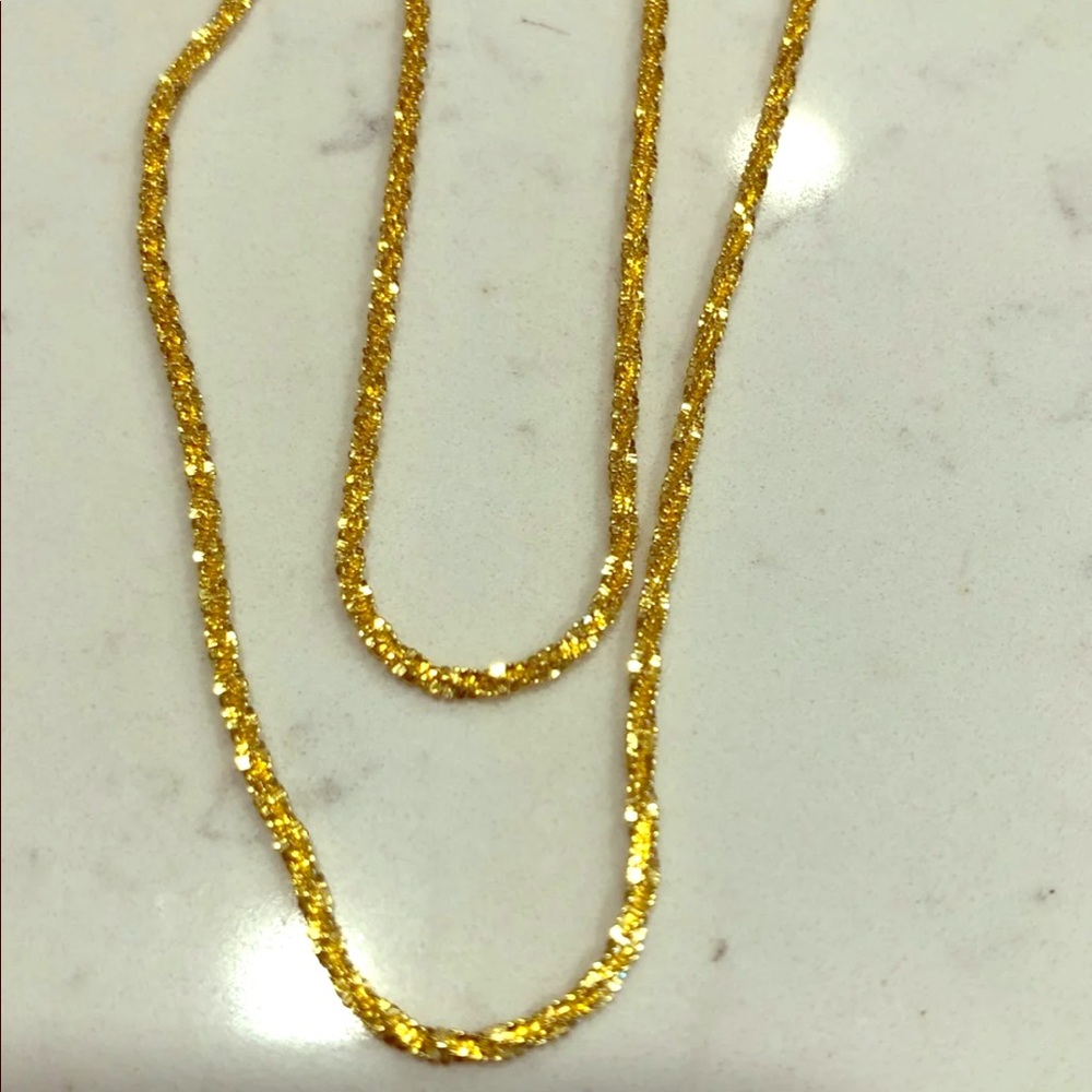 Couture Diamond Cut Criss Cross Chain